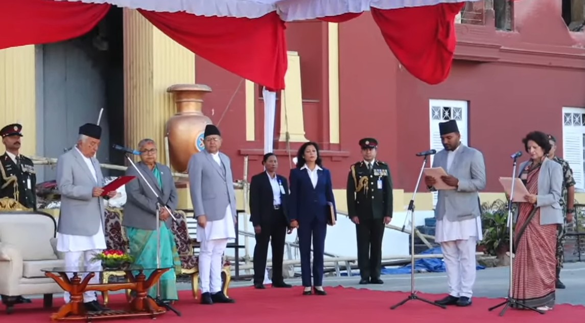 Image of सुशीला कार्की मन्त्रिपरिषद् फेरि विस्तार, दुई नयाँ मन्त्रीले गरे शपथ